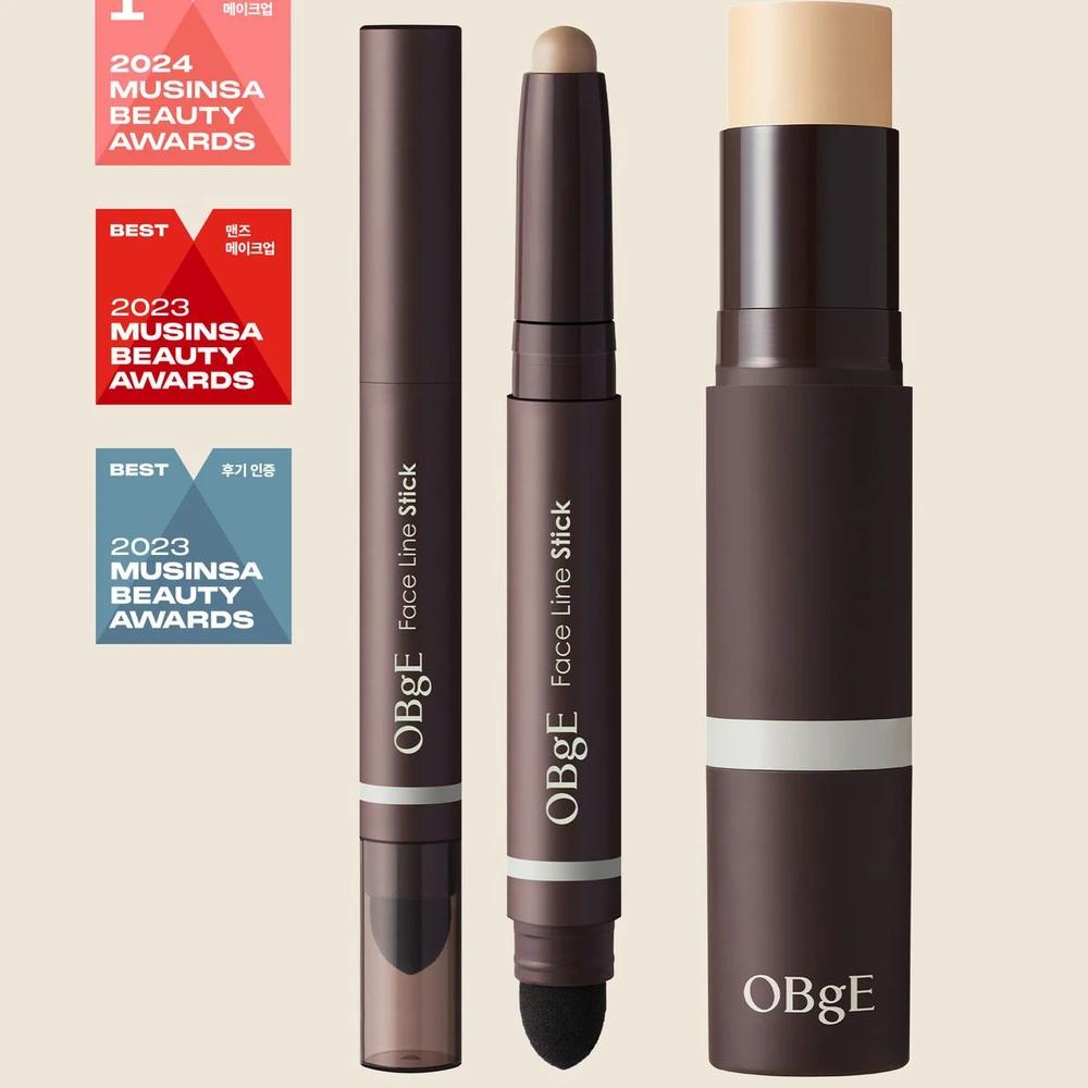 Natural Cover Foundation + Face Line Stick Set Face Line Stick + Ivory Foundation