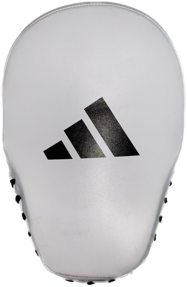 Adidas Combat Sports Boxing Punching Mitt Speed Coach Mitt ADISBAC01 White/Black(WHITEB)