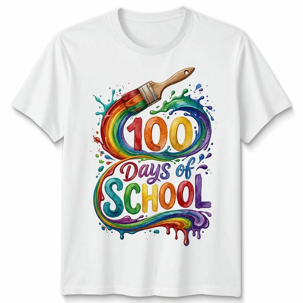 Happy 100 Days Of School Teachers Students Unisex Tshirt Unisexs Unisexs Tee