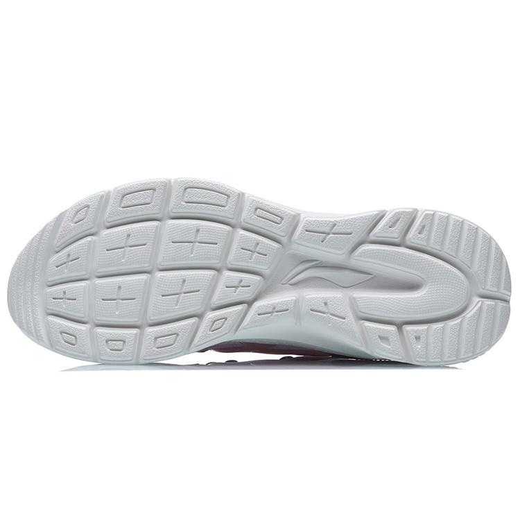 Li Ning Liuyun Slip Resistant Abrasion Resistant Low Top Running Shoes Women's White Pink AGLR036-2