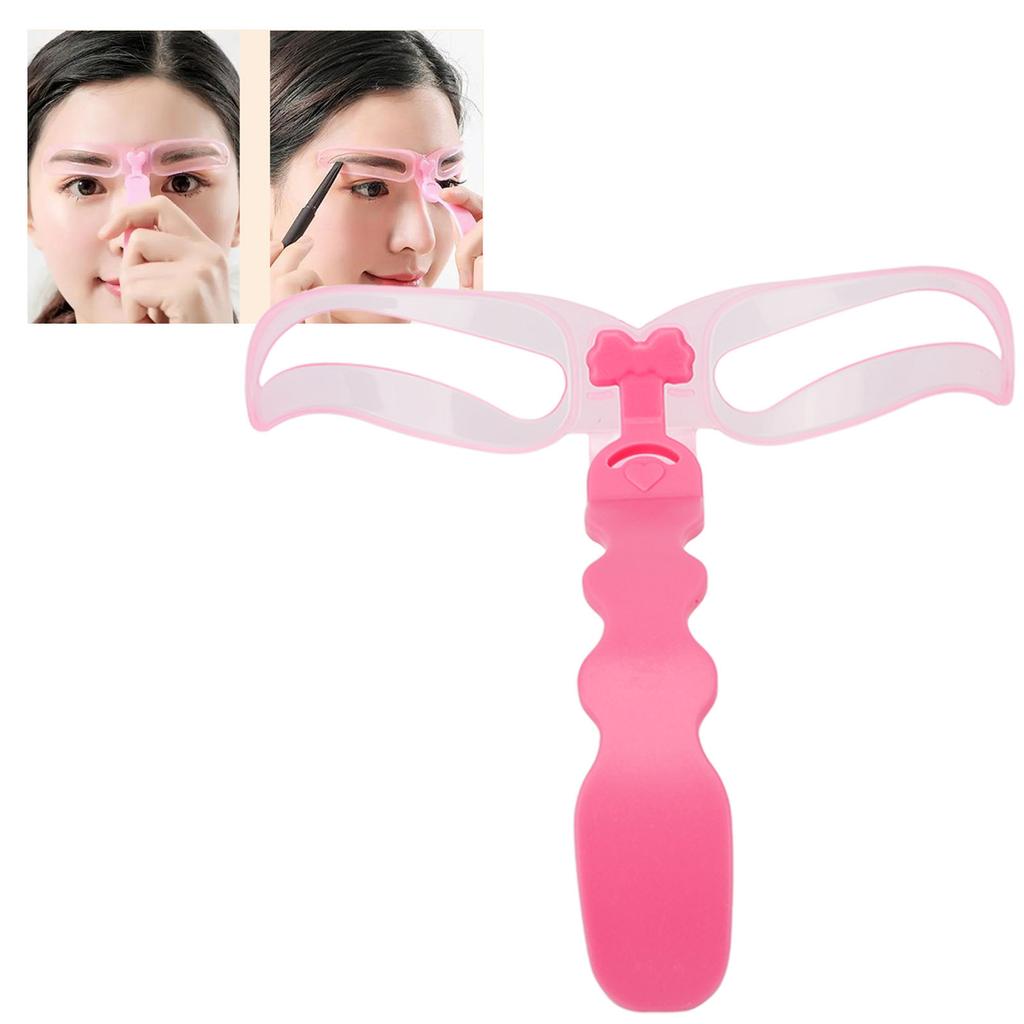 Eyebrow Stencil Kit Washable Reusable Handheld Eyebrow Template with Detachable Handle for Beginners