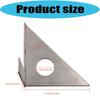 Stainless Steel Miters Triangles Ruler 45°/90° Woodworking Square Protractors 3D Multi Angles Layouts Measuring Tool
