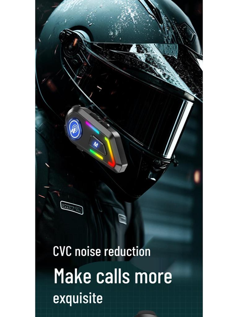 New Arrival Waterproof Bluetooth Motorcycle Helmet Earphones with Noise Cancelling & Auto Answering Feature