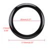 Car Rear Badge Ring Cover Logo Frame Trim Carbon/Glossy Black Sticker Fit For BMW 1 Series F20/F21 2011 - 2019 Car