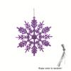 12pcs Christmas Snowflake Ornaments, Plastic Snowflake, Glitter SnowFlakes, Xmas Tree Pendant, Snowflake for Christmas Tree