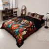 Skull Flowers Bedding Set skull retro print Duvet Cover Pillowcase Co co room decoration Quilt Cover Single Double Large Size