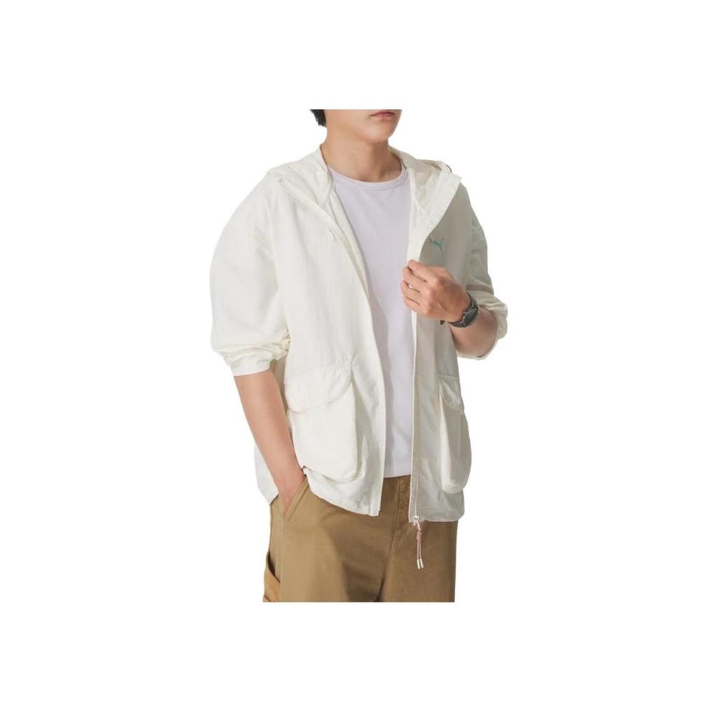 Puma Casual Hooded Fashion Breathable Windproof Sports Jacket Men Jacket 633866-87