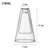 Einfache Exquisite Doppelschichtige Dreieckige Glas Aromatherapie Flasche Ätherische Öl Aufbewahrungsbehälter Moderne Heimdekorationen
