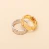 Ins Cold Wind, the Same Open Love Ring, Metal Simple Retro Heart Ring, Joint Ring.