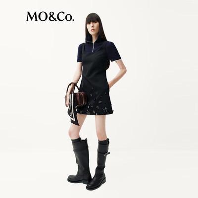 MO&Co. Women's H-Line Knit Mini Dress