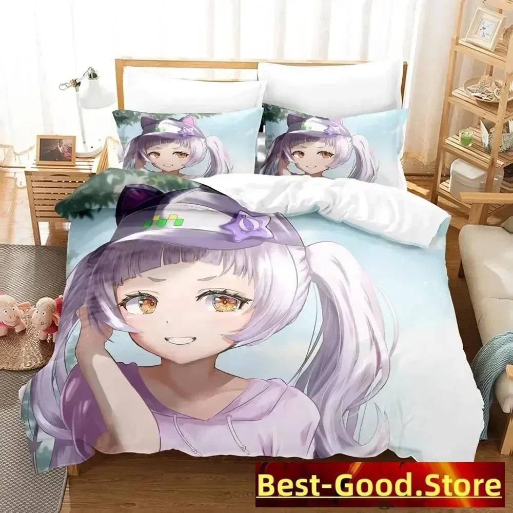 

2023 Murasaki Shion Bedding Set Duvet Cover Sheet Printed Bed Set Pillowcase Bed Full Queen King Size Comforter Bedroom 135x200cm