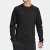 adidas Sweatshirts Men's Black Crew Neck Moderate Regular FU3661