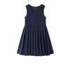 Girls' Dress Spring Summer Pleated Dress Children's Sleeveless Dress Fashionable Baby White Princess Dress