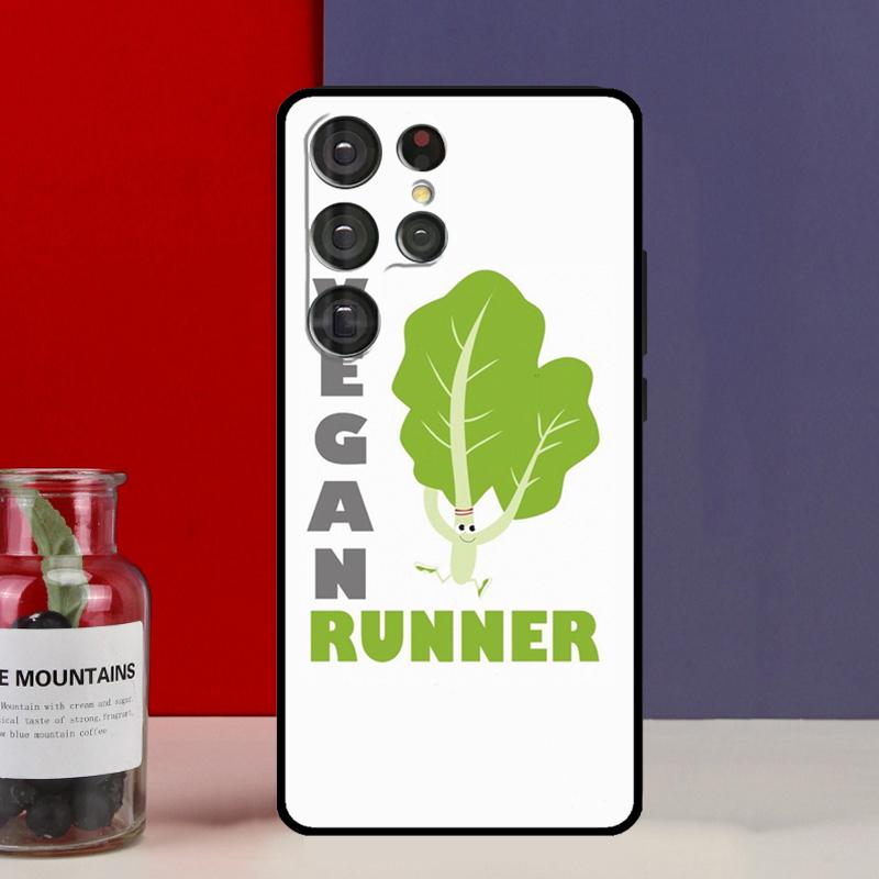 GO VEGAN Funda Case For Samsung Galaxy S25 Ultra S9 S10 S20 S21 S22 Plus S23 Ultra S24 FE Phone Cover
