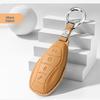 Premium Cowhide Key Cover for Hongqi H5 - Unisex Design, Interior Enhancement