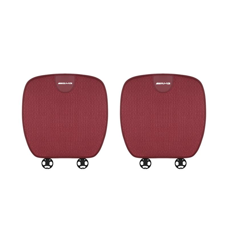 Car Seat Cushion Cover Breathable Ice Silk Non Slip Auto Seat Protector Pad Accessories Car Hub Cap For Mercedes Benz AMG W214 W
