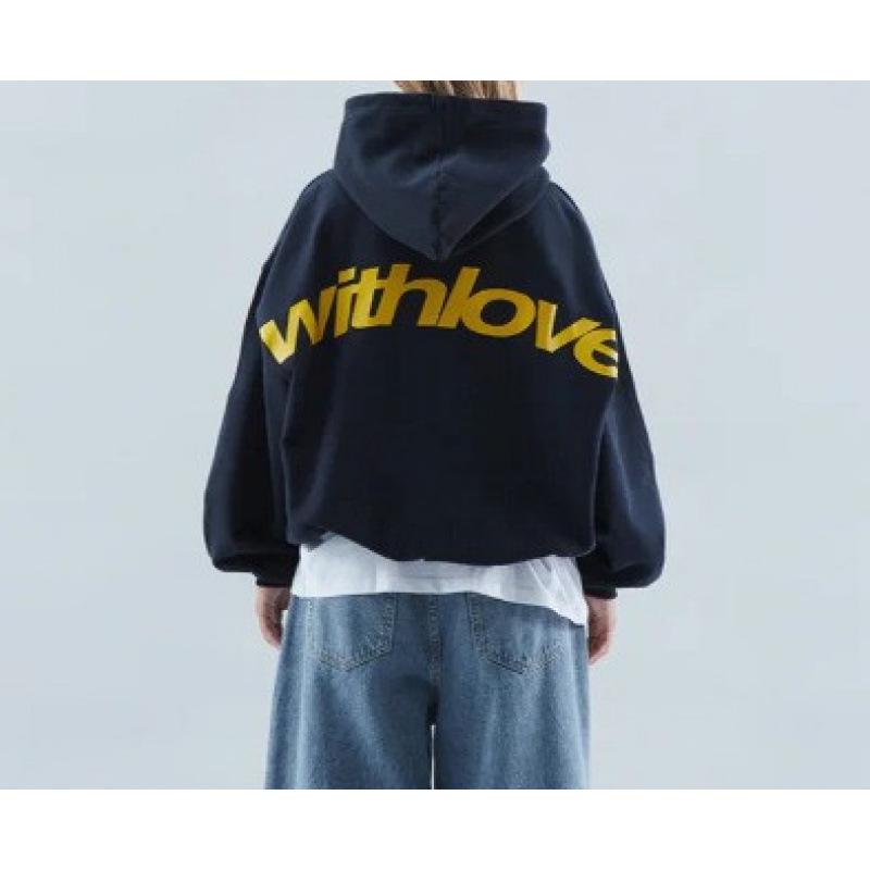 Women's Angel Print Retro Hip Hop Oversized Hoodie Jacket