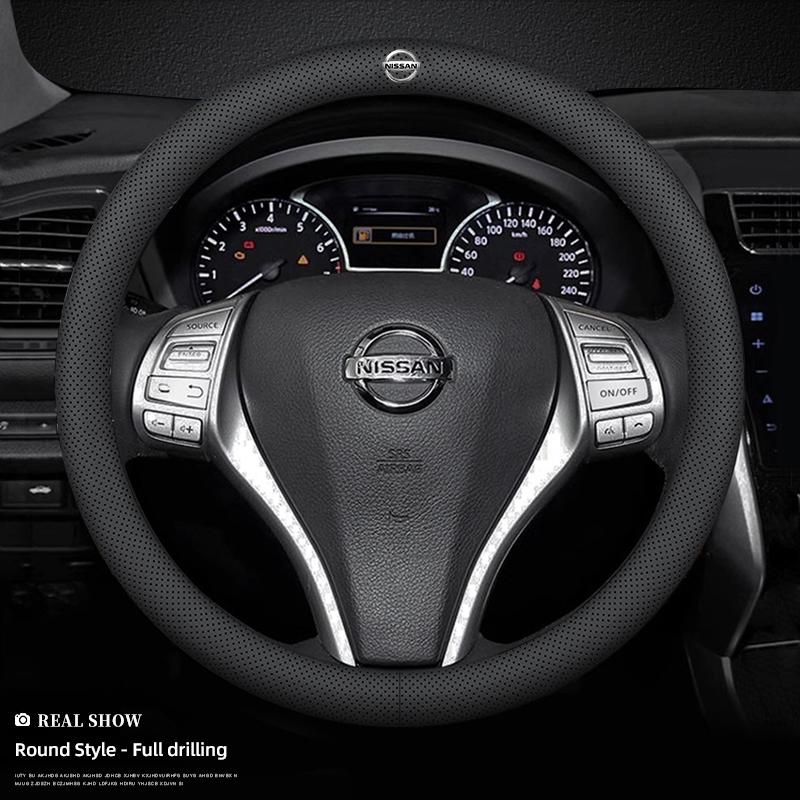 Car Steering Wheel Cover Leather Protection Accessories For Nissan X-Trail n T32 T31 Qashqai J11 J10 Tiida Teana Navara Juke