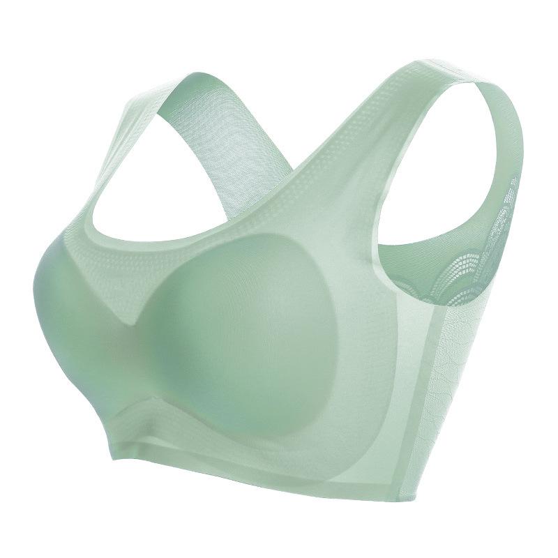 Große Größe Frauen Schönheit Zurück Drahtlose Büstenhalter Nahtlose Schlaf Sammeln Bh Spitze Bralette Tank Top