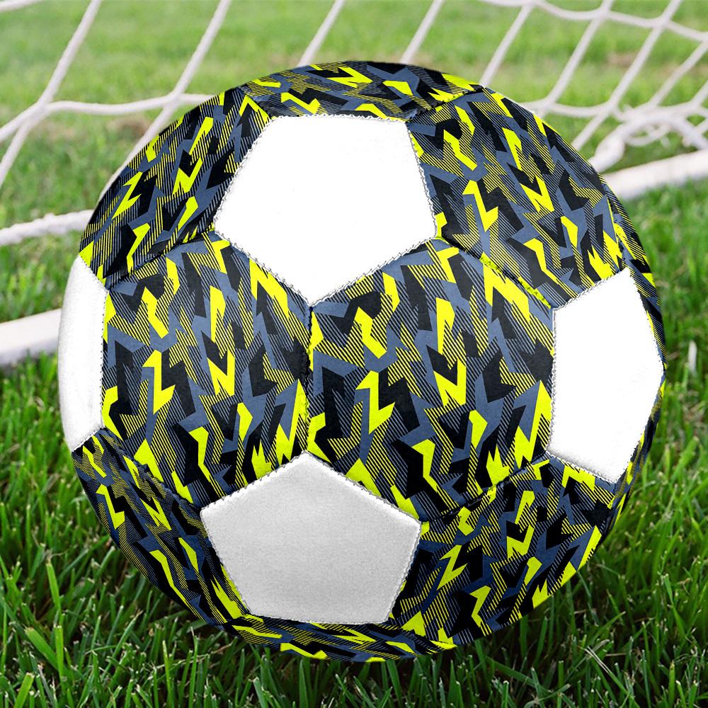1pc Geometric Abstract Lightweight PVC Training Soccer Ball, Size 5, Suitable for Indoor and Outdoor TrainingGift Y60395