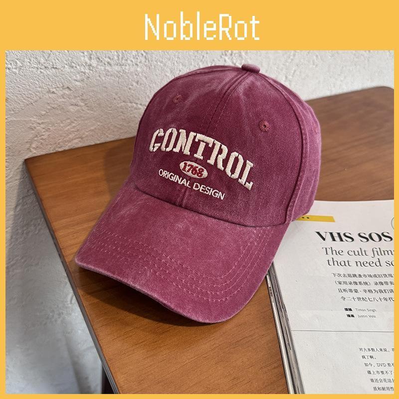 Street Style Retro Letter Embroidery Neutral Casual Baseball Cap For All Seasons