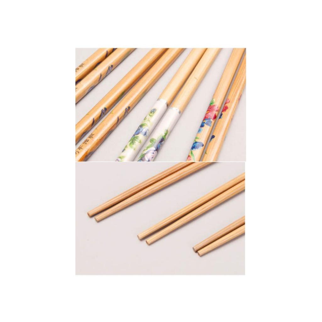 5 Types of Colored Wooden Chopsticks + 5 Types of Chopsticks Houses Foreigners' Gift Set