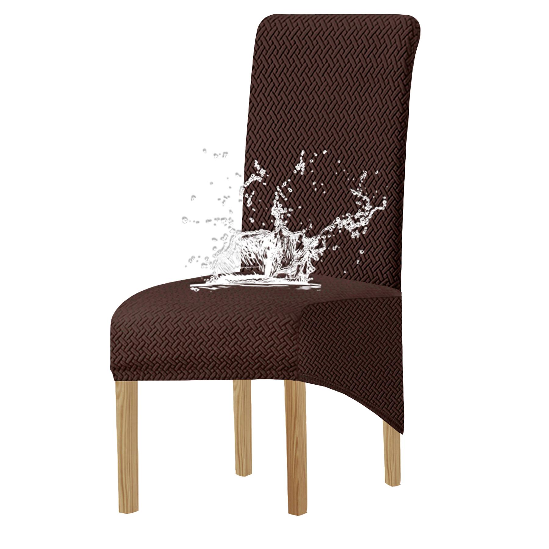 

Длинный клетчатый жаккардовый водонепроницаемый чехол для стула, чехол для домашнего стула, чехол для стула в отеле, универсальный эластичный чехол для стула 55*38*38cm