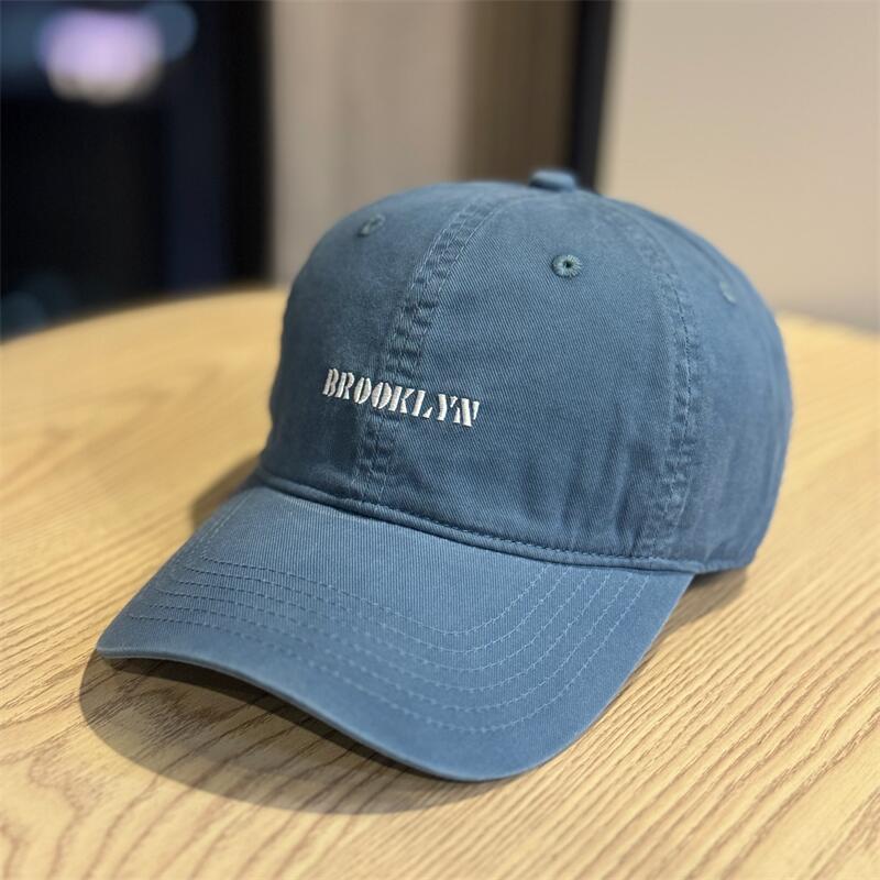New couple outdoor sports big head circumference pure cotton big brim showing face small cap children's sunshade baseball cap tide