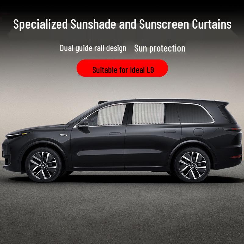 

Ideal L9 Car Privacy Sunshade Curtains for Front & Rear Windows Full set golden curtains - 7 pieces