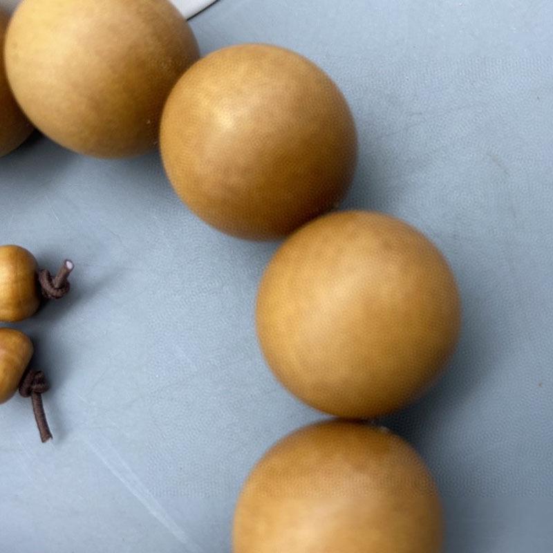 Barbie Sandalwood Bracelet 2.0: Single Strand Prayer Beads for Men and Women - Wooden Handicraft