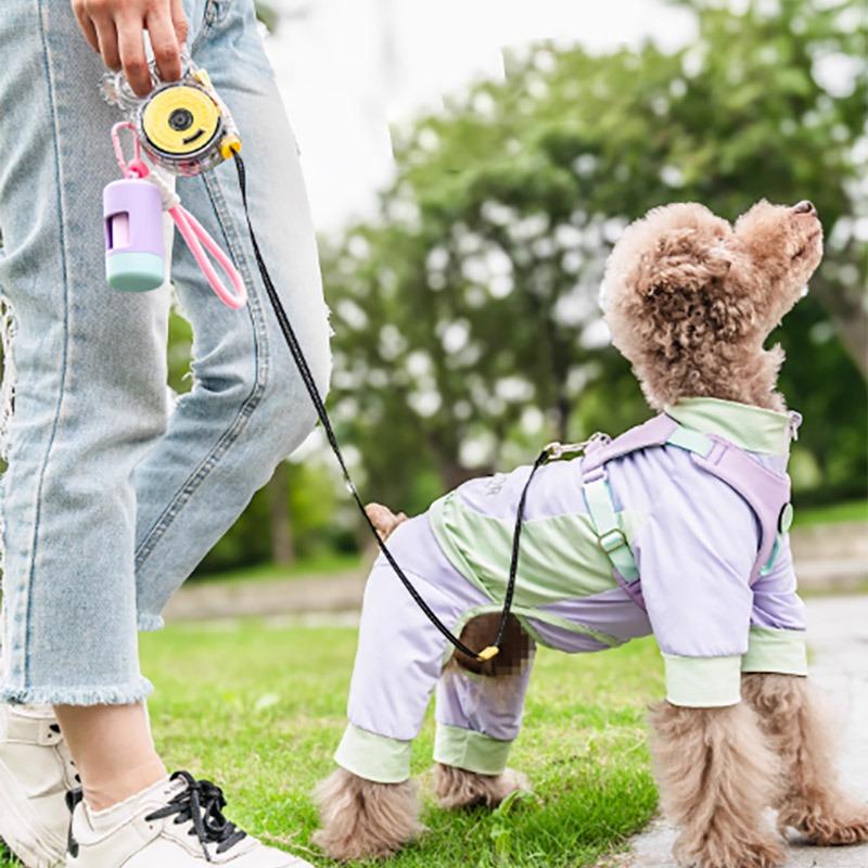 Ultralight Automatic Retractable Dog Leash 3m Portable Nylon with Locking Alloy Clip for Small Dogs Outdoor Jogging Hiking Trave