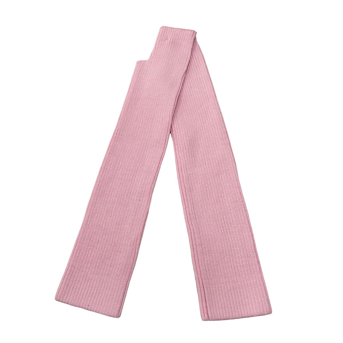 

Жіночі зимові кашемірові довгі рукавички без пальців, трикотажні вовняні y2k готичні рукавиці, однотонні теплі, м’які білі панк-рукавиці до ліктя, 40 см 40cm