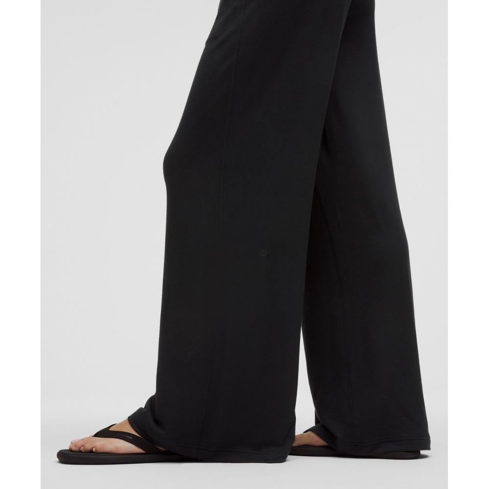 Lululemon Becalm Mid Rise Wide Leg Pant Black