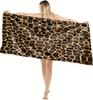 1PC Towel Tiger Leopard skin pattern for family friends Gifts Quick-Dry Beach Towel For Yoga Tourism Beach GYM Camping Swimming