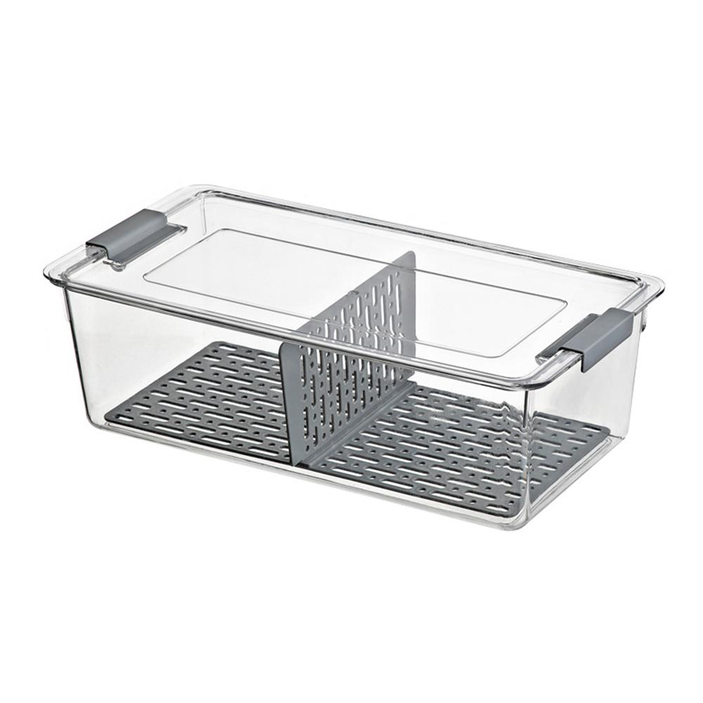 Fridge Organizer Stackable Refrigerator Organizer Bins with Lids Clear Fruit Storage Containers Freezer Pantry Kitchen Boxes