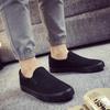2026 Spring Summer Cloth Shoes Mens Street Style Casual Shoes Flat Black Breathable Cloth Footwear Big Size 45