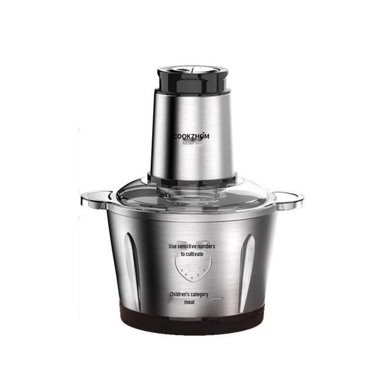 

Stainless Steel Electric Meat & Vegetable Grinder with Dumpling Filling and Garlic Paste Functions