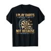 European Sizes Men's T-Shirt - Crew Neck Tee with Dartboard Design, Dart Shirts, Weekend Outfit, Bold Print, Soft Fabric, Printed Top, Laidback Style