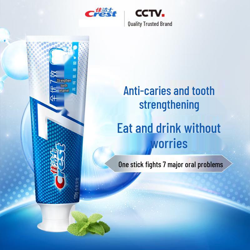 Crest 7 Benefits Strong Enamel Toothpaste