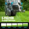 Electric Lawn Mower with Brushless Motor, 20V 13 Inch Cordless Lawn Mower with 5-Position Cutting Height Adjustment, 2x4.0Ah