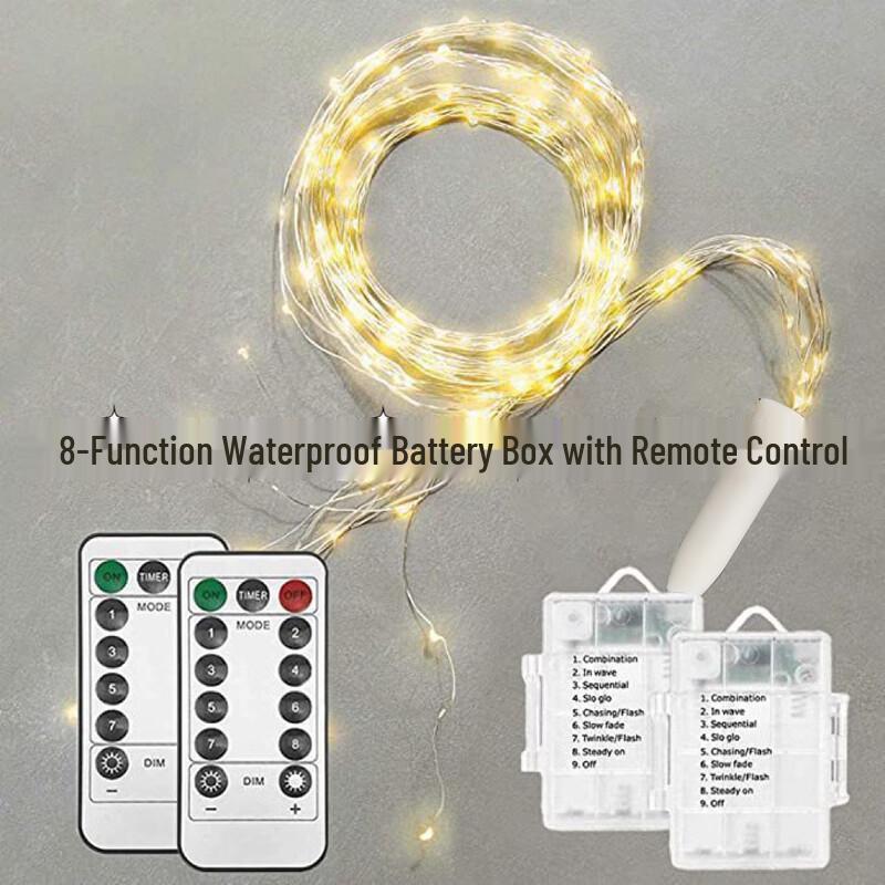 NuFeng Solar Powered Outdoor LED String Lights