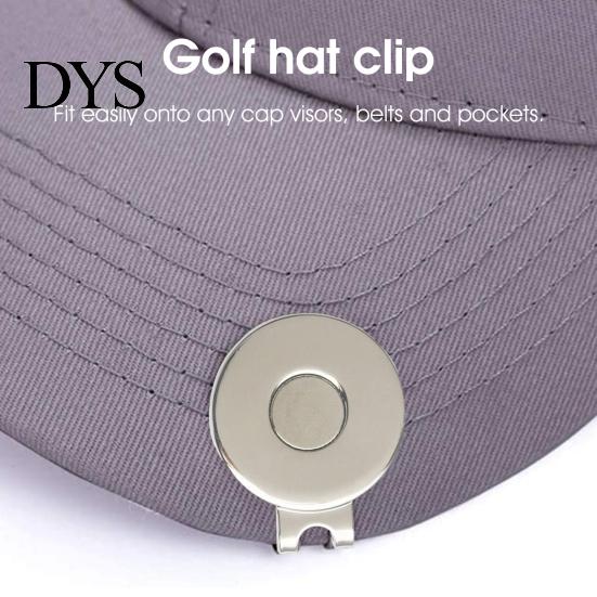 Golf Mark Hat Clip Anti-rust Tool Zinc Alloy Cap Magnetic Ball Marker for Sport Training Aids