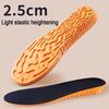 1.5-3.5cm Invisible Height Increase Sport Insoles Orange EVA Memory Foam Shoes Sole Pad Breathable Comfortable for Men Feet Care