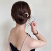 U Shaped Hairpins Pearl Alloy Waved Hair Clips Simple Metal Bobby Pins Barrettes Bridal Hairstyle Tools Accessories Wedding