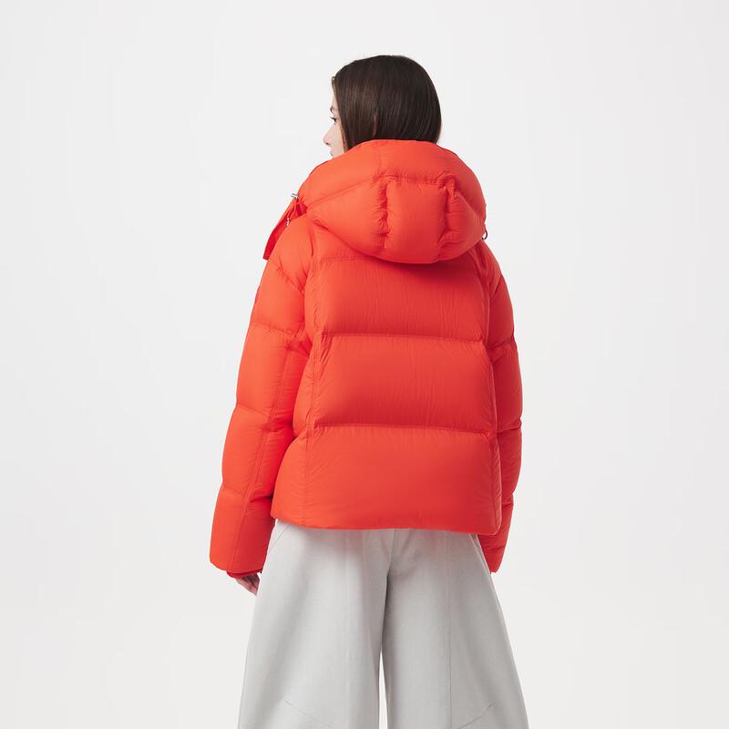 Tanboer Women's TB5530382Z Detachable Hood Oversized Short Puffer Down Jacket