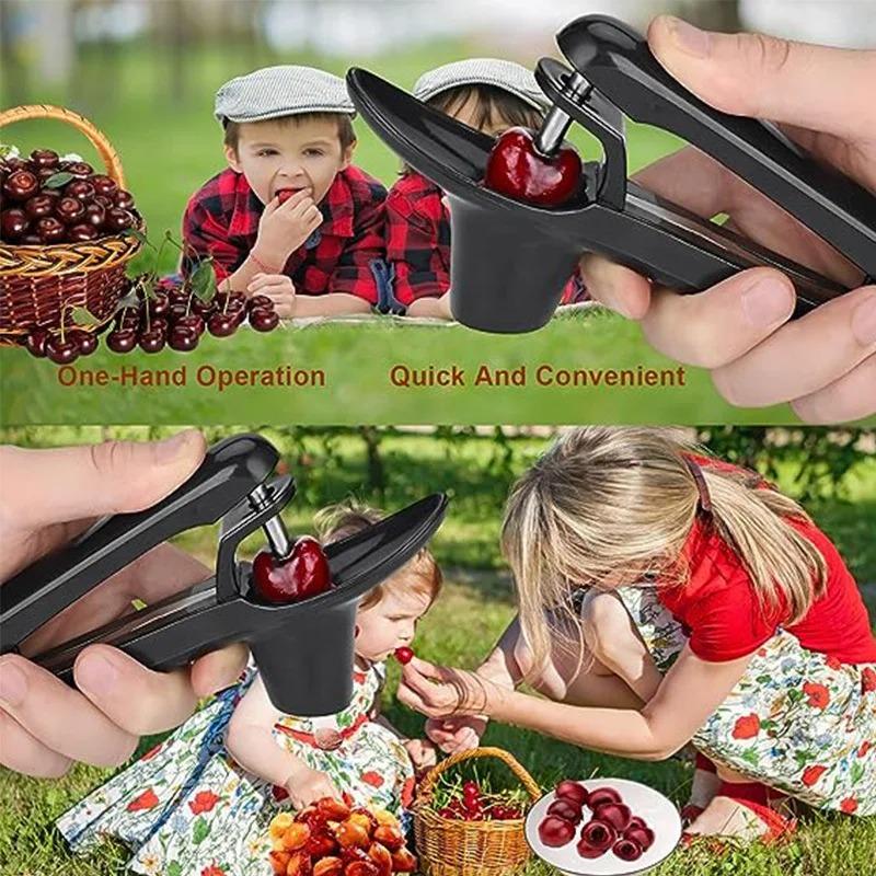 New manual quick cherry corer, complete coring artifact for dates,hawthorn and red dates, suitable for family dinners and travel