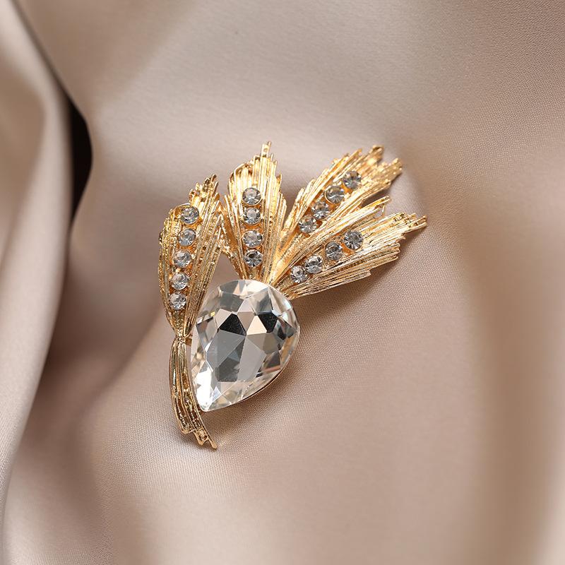 

Изысканные броши в виде пшеничного колоса для женской одежды, пальто, ювелирные аксессуары, подарки 1Pc