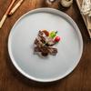 Round Plate Ceramic Steak Plate Large Plate Household Plate Vegetable Plate Western Plate Pasta Plate Simple Tableware Plate