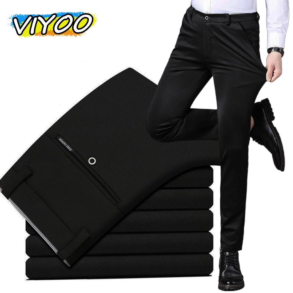 Men's Oversized Business Casual Blazer Pants Slim High Resilient Tigeht Suits Pants Trousers Sweatpants For Men