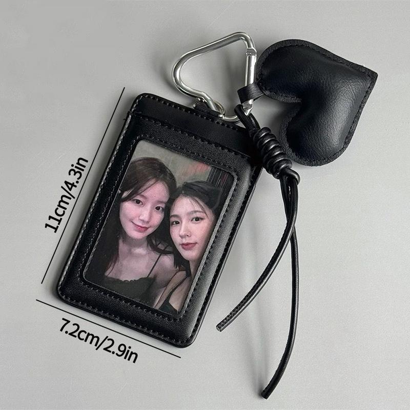 Binder Photocard Holder Cute Keychain Photo Card Case Idol Cards Collect Book Picture Frame Photocard Stuff